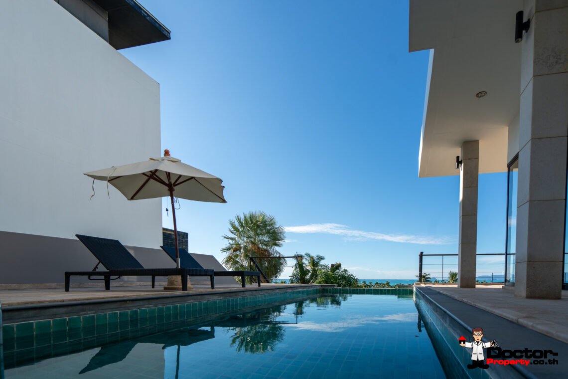 5 Bedroom Seaview Pool Villa in Bang Por, Koh Samui – For Sale